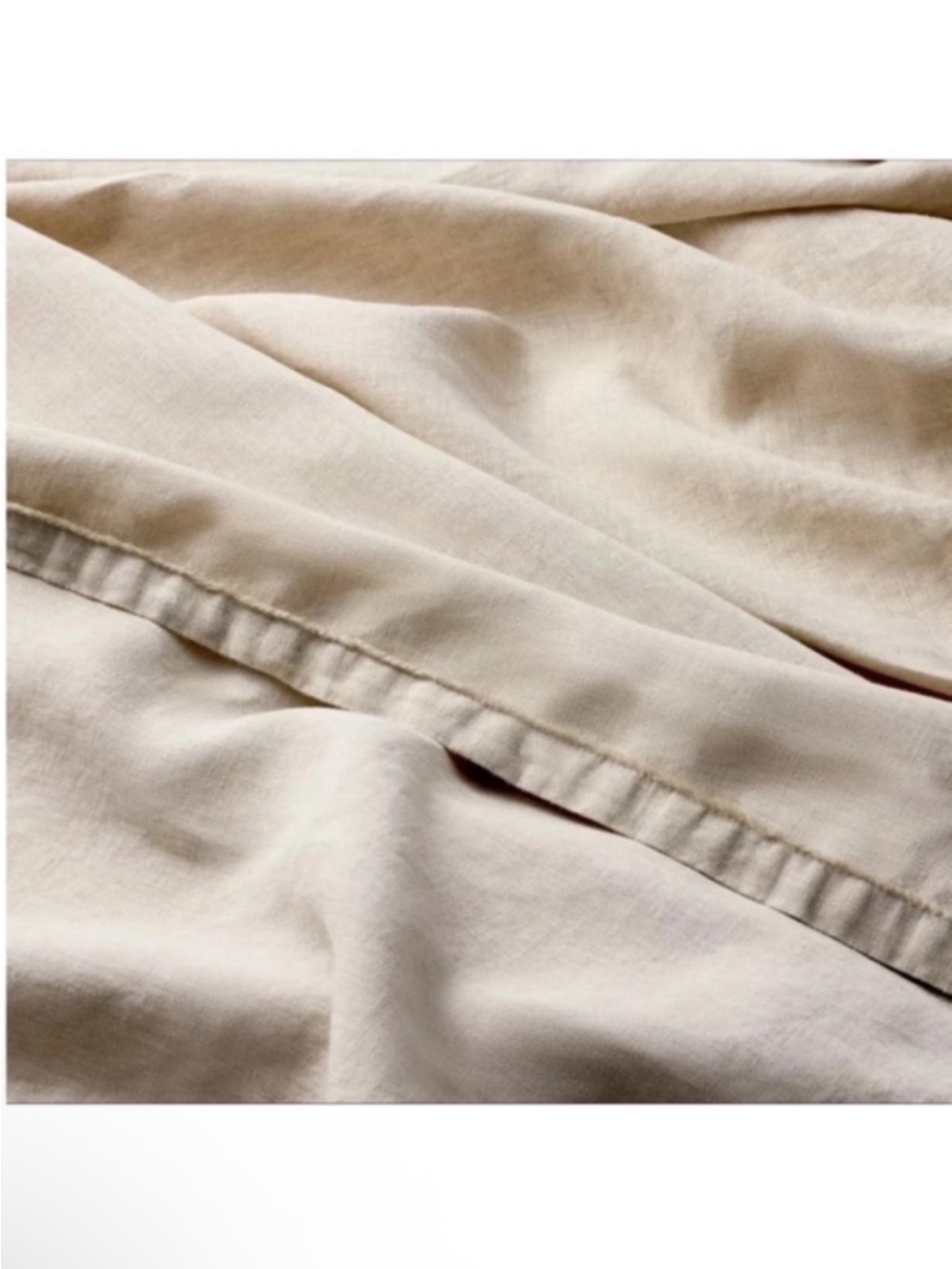 NWT Queen 100% Linen Sheet Set Natural - Casaluna - Picture 4 of 6